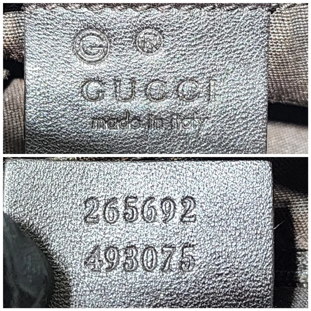 GUCCI Guccissima Small D Gold Ring Shoulder Bag Brown - Picture 4 of 13